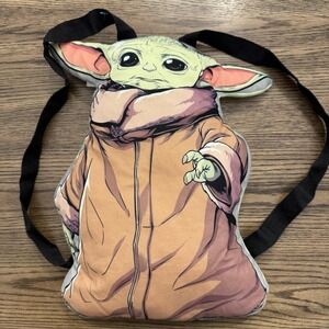Rare Star Wars "The Child" Baby Yoda Grogu Mandalorian 3D Shaped Plush Backpack